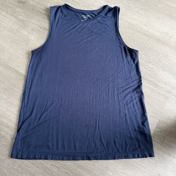 Nine West Tops - Nine West Dark Blue Soft Spun Top